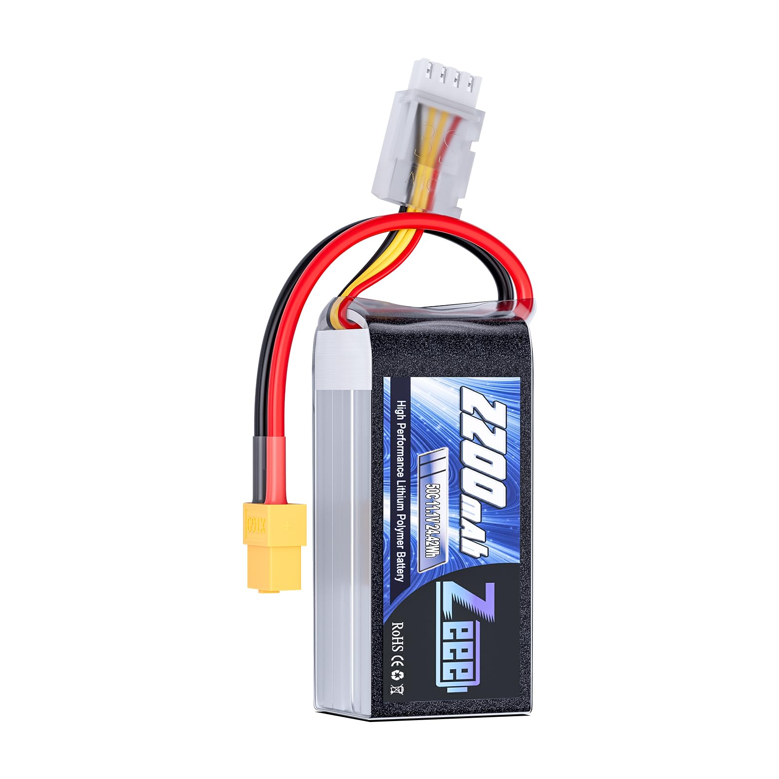 Zeee 3S Shorty battery 2200mAh powers compact RC models with reliable stamina.