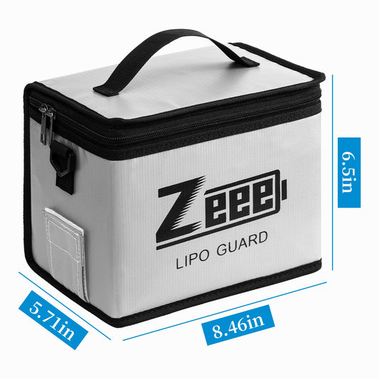 Zeee bag interior uses fireproof fabric for improved heat resistance.