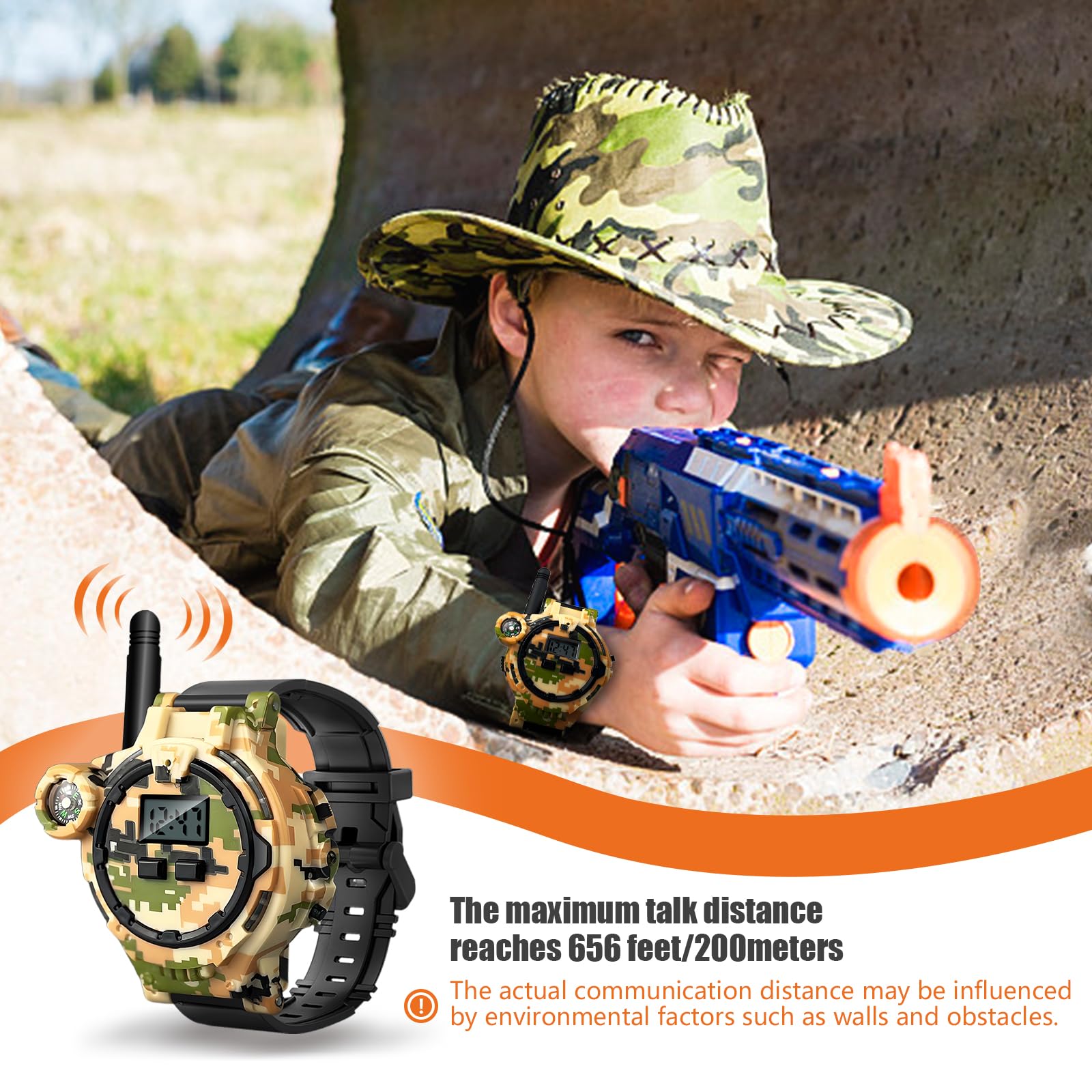 ZeeloopBee two-way radio for kids enables long-range chatter for safe outdoor adventures.