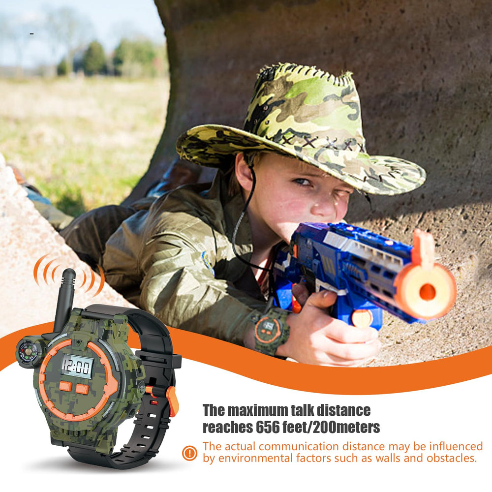 Zeeloopbee kid walkie talkie with flashlight aids evening adventures