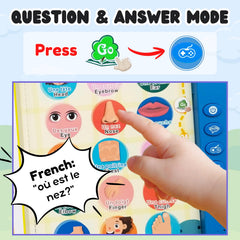 ZeenKind alphabet and numbers page fosters early literacy via interactive cues.