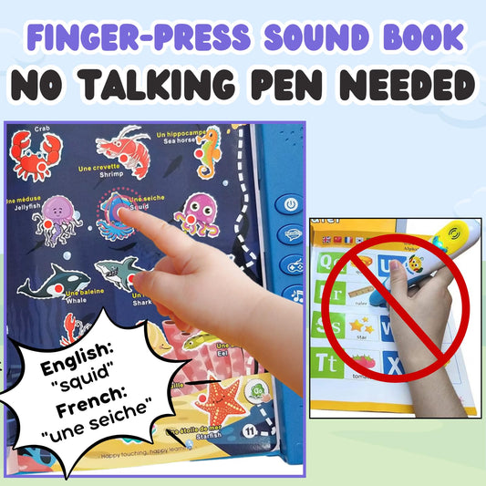 ZeenKind child wearing headphones engages with bilingual audio for language immersion.