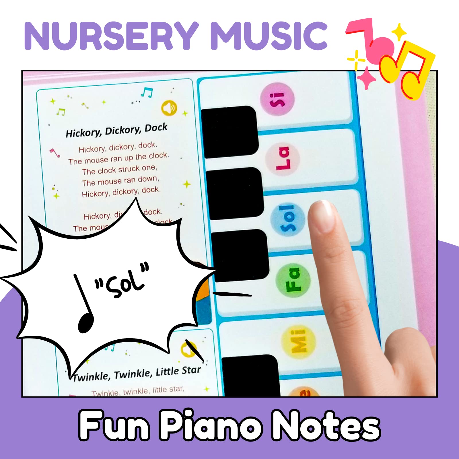 ZeenKind English Learning Talking Book nursery rhymes for music and rhythm learning.
