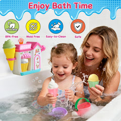 Zeewoo cones and cups ice cream toy boosts imaginative bath time.