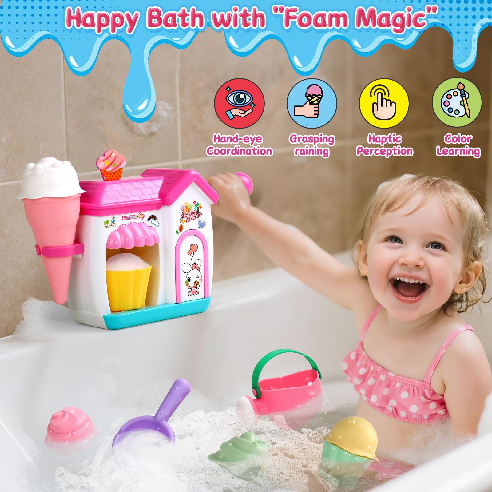 Zeewoo ice cream set doubles as sand and snow toys for versatile play.