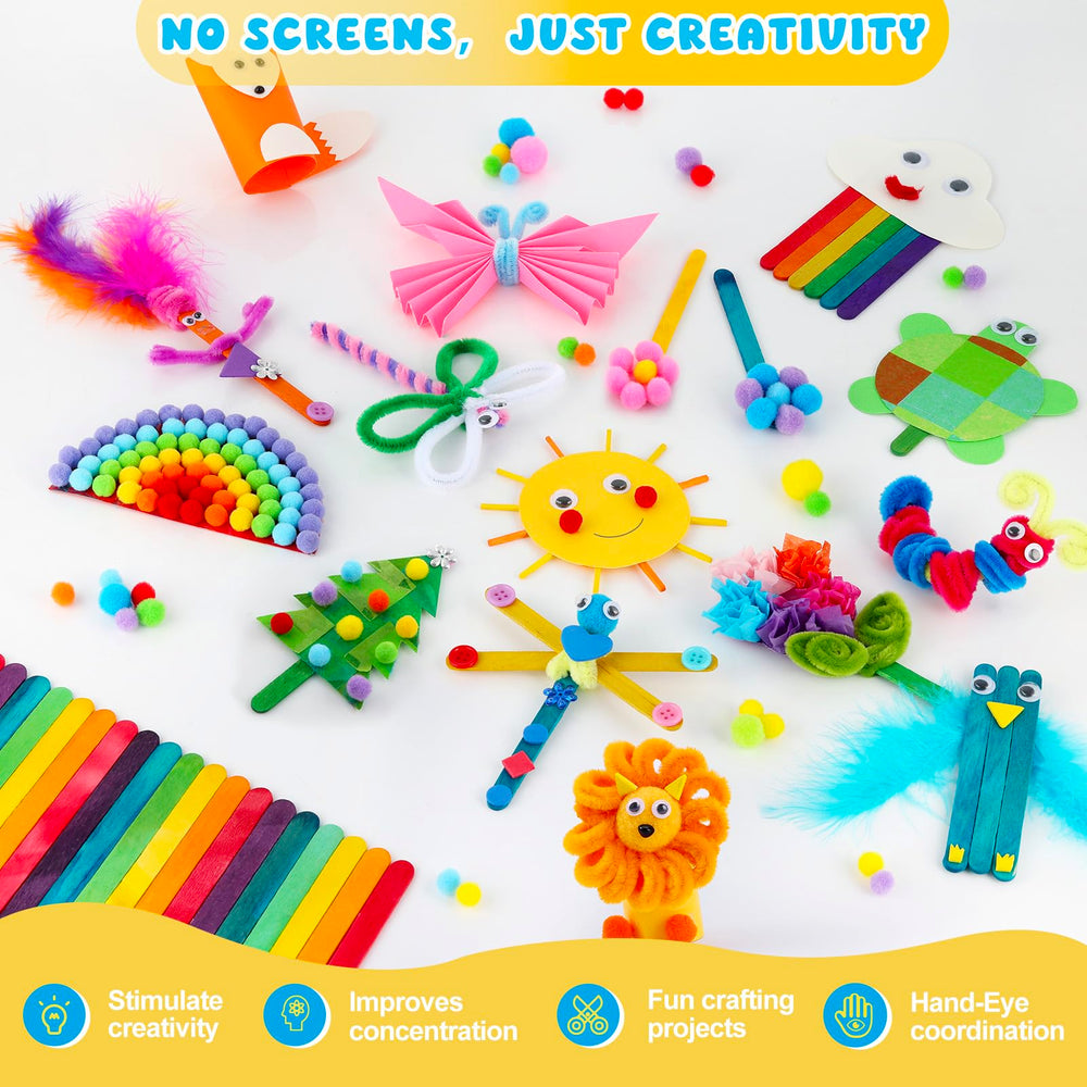 Zefy feathers 150-colorful pieces for imaginative designs.
