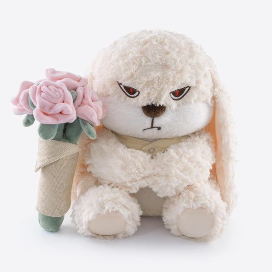 Zeiove bunny plush with embroidered eyes and floppy ears for a charming bedtime friend.