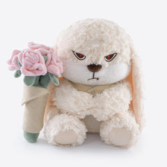 Zeiove bunny plush with embroidered eyes and floppy ears for a charming bedtime friend.