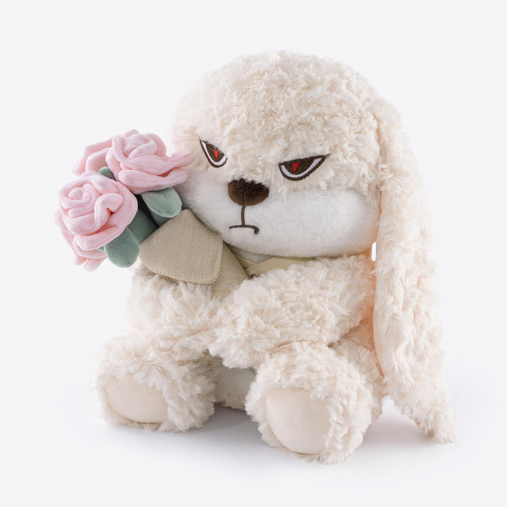 Zeiove ultra-soft rabbit plush ideal for hugging and gentle playtime.