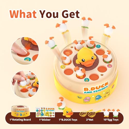 Zelbuck B.Duck duck toy shown on the board in bright design