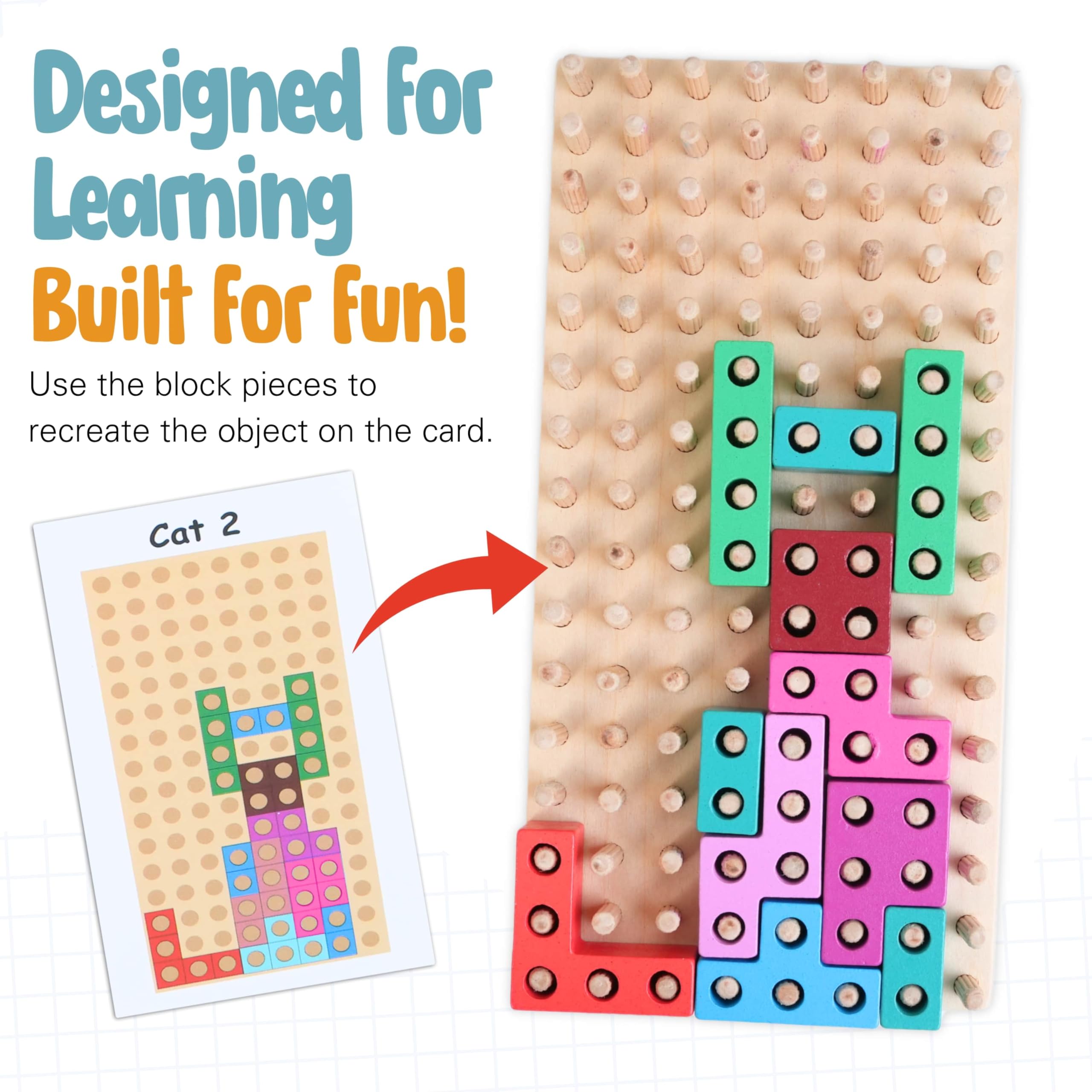 Zen Fun independence-building puzzle grows with your child from simple to complex patterns.