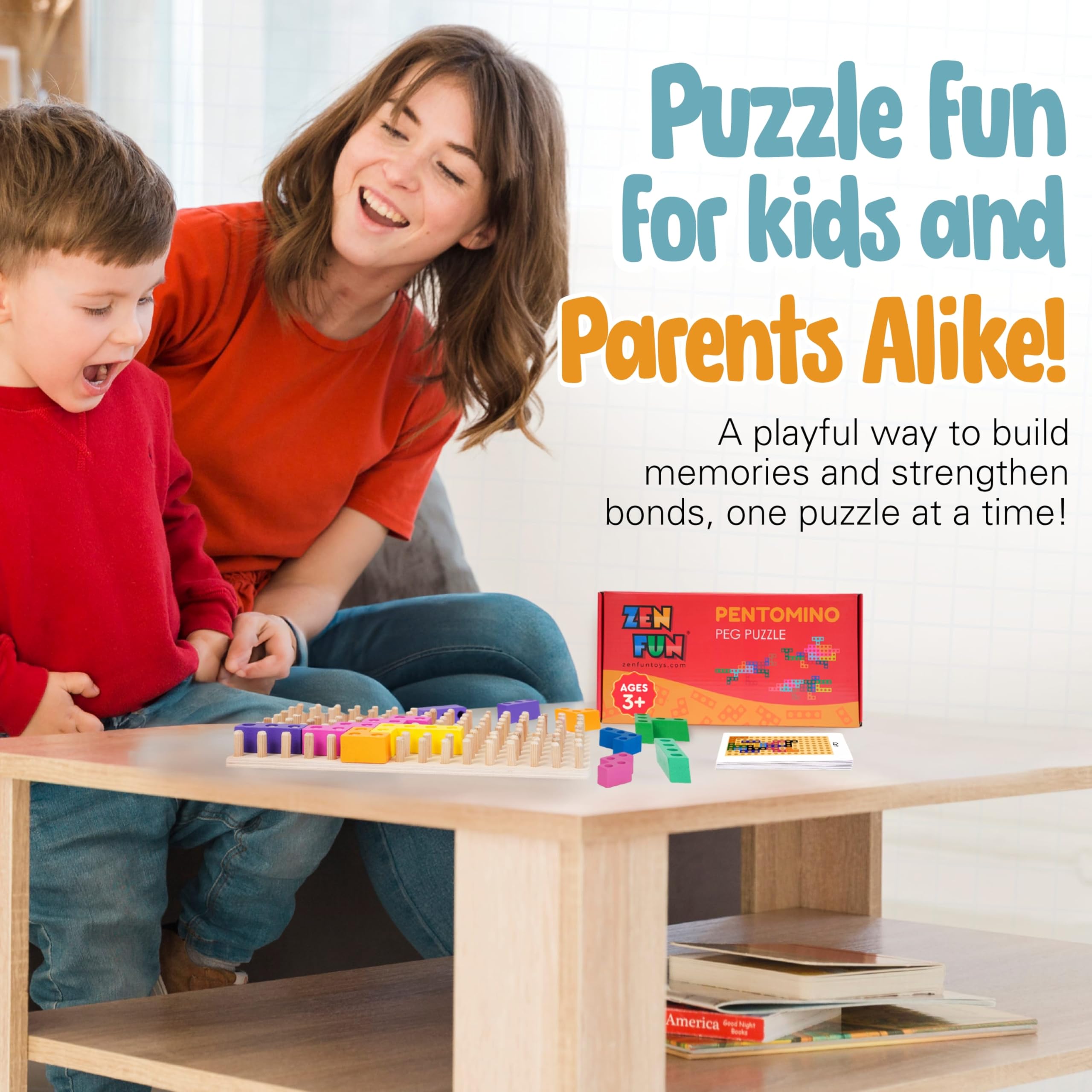 Zen Fun Montessori learning puzzle promotes independent, focused play for kids.