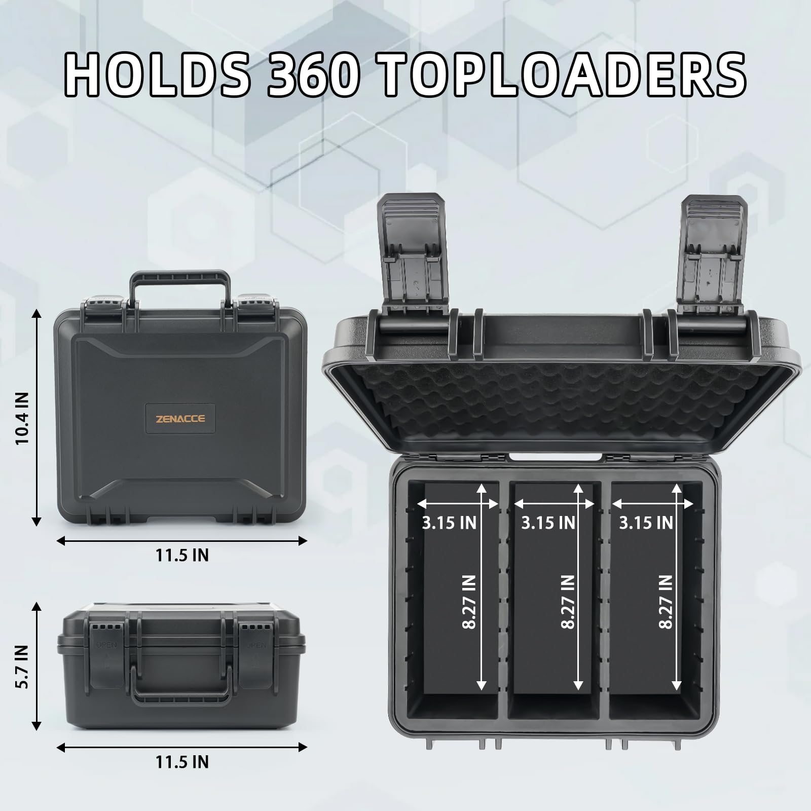 ZENACCE travel-friendly hard case keeps cards safe while on the go.