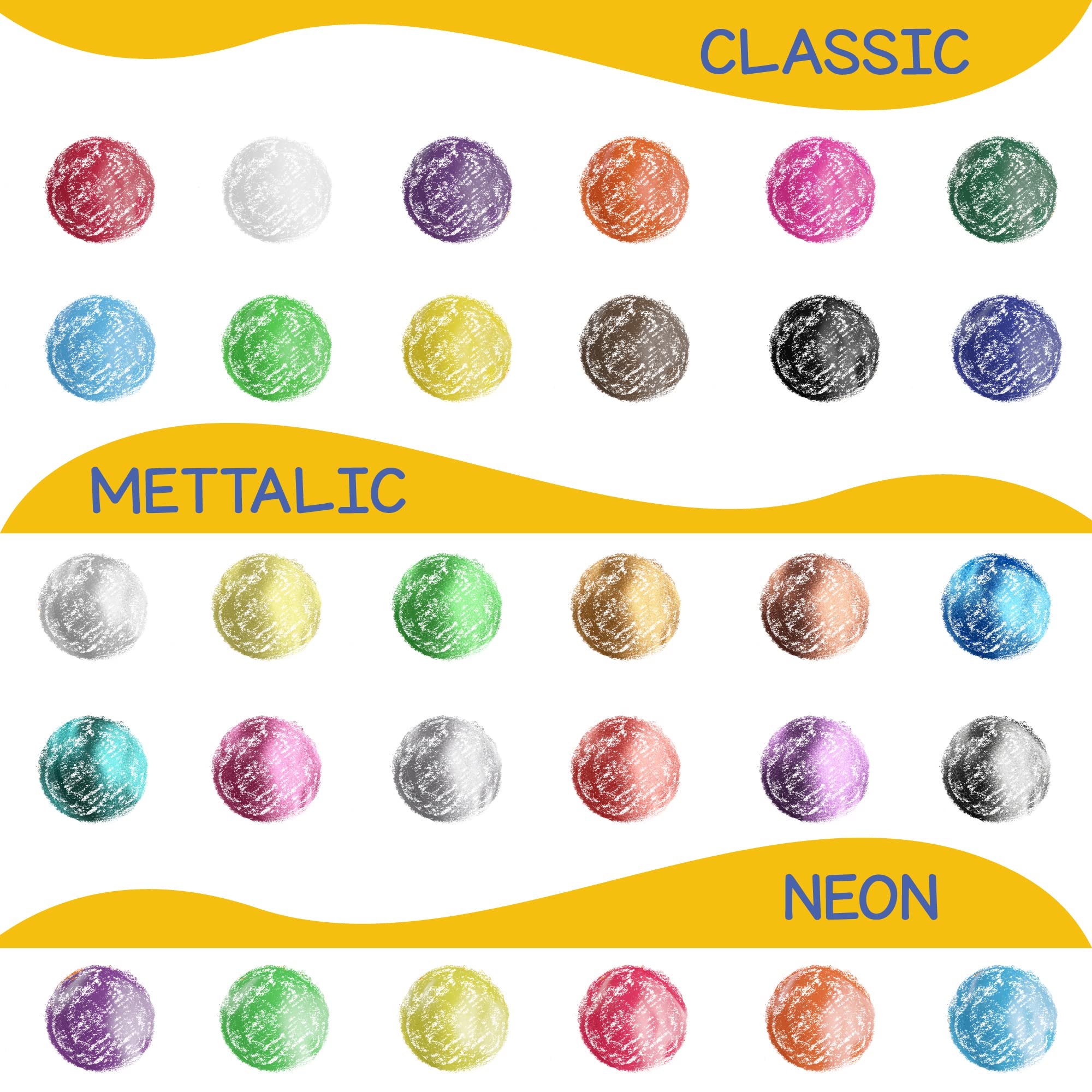 Neon shades from Zenacolor sticks brightening paper crafts