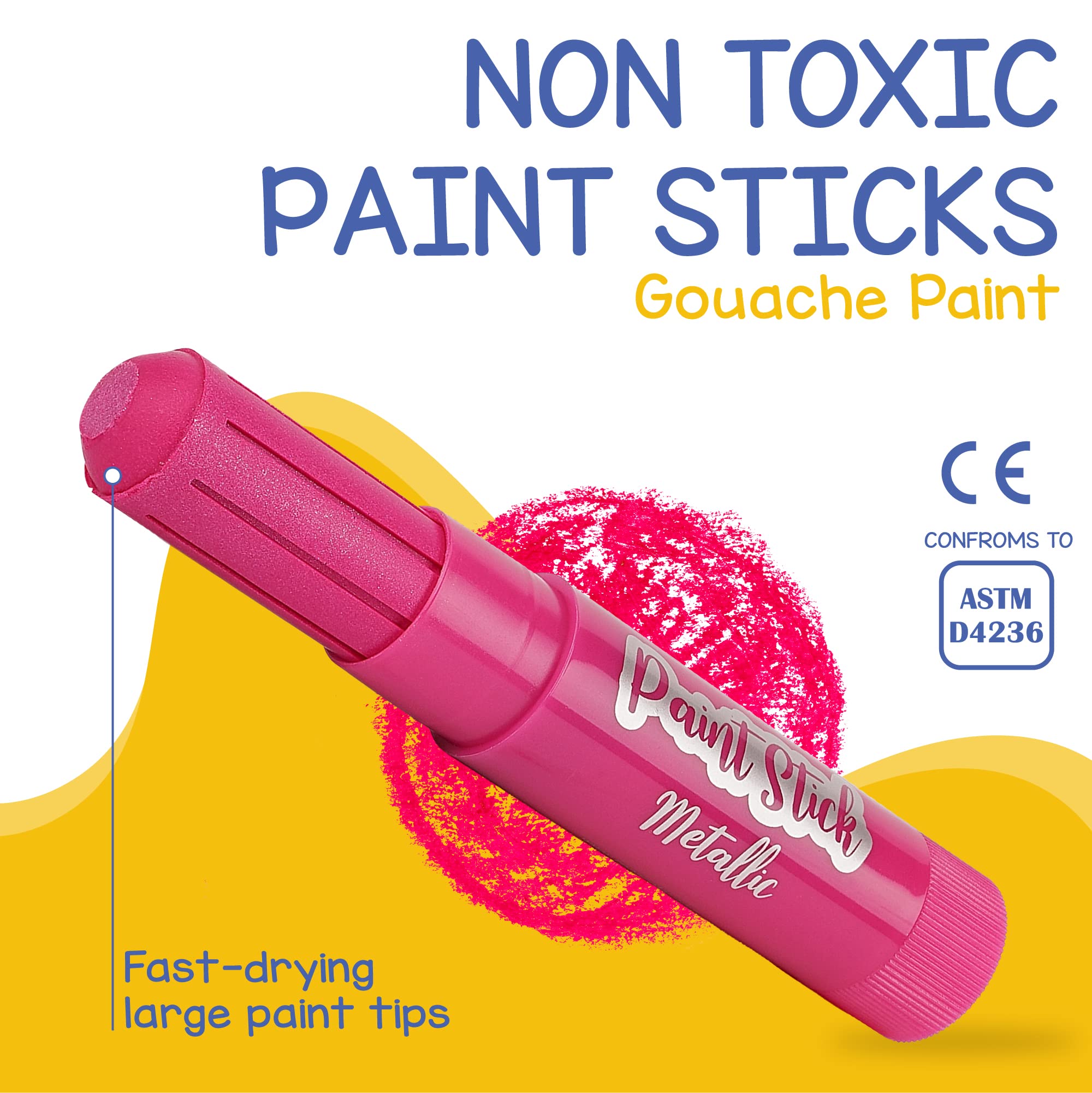 Zenacolor sticks used on wood for bold, tactile art experiences