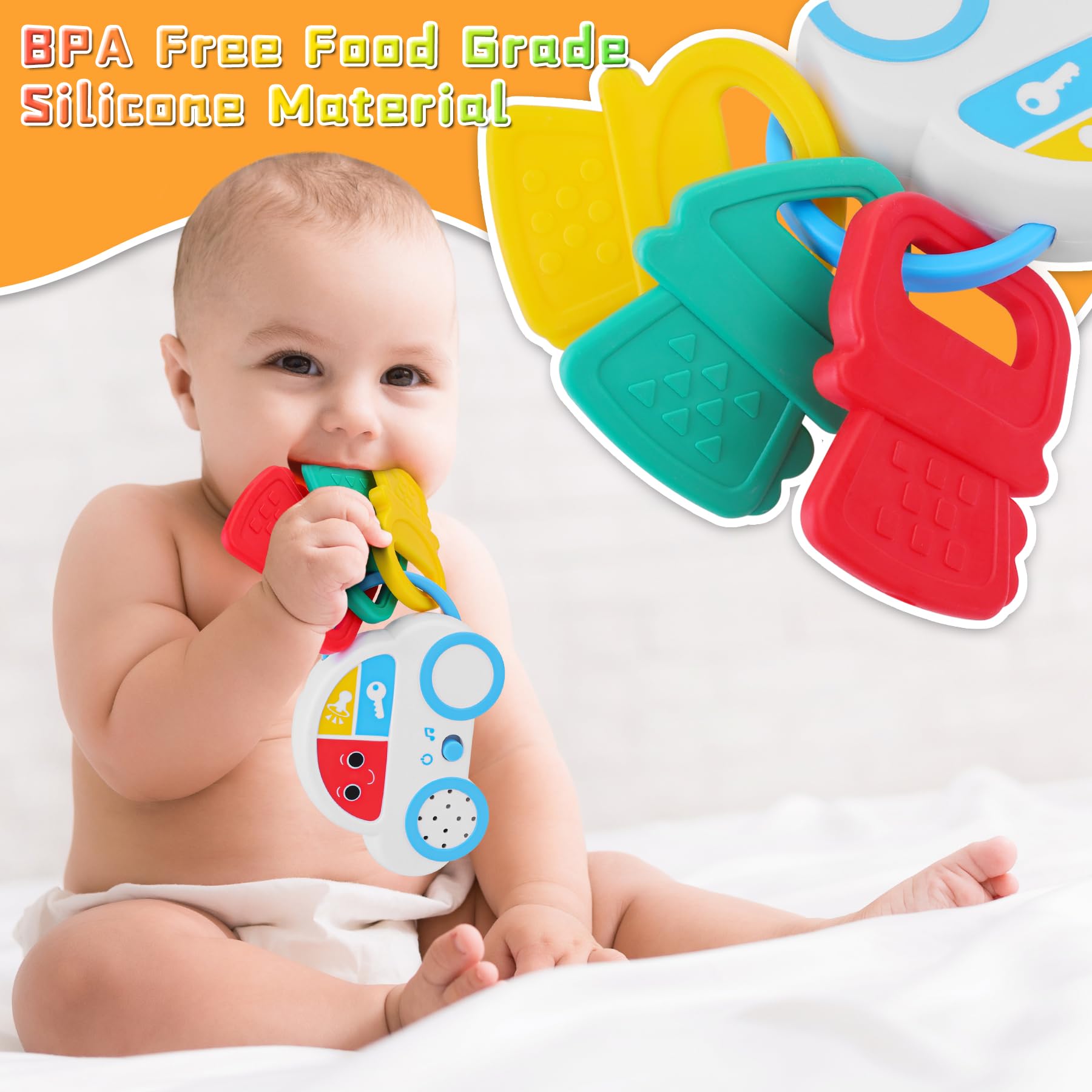Zendstanding color-teeth design close-up; safe materials highlight worry-free teething play.