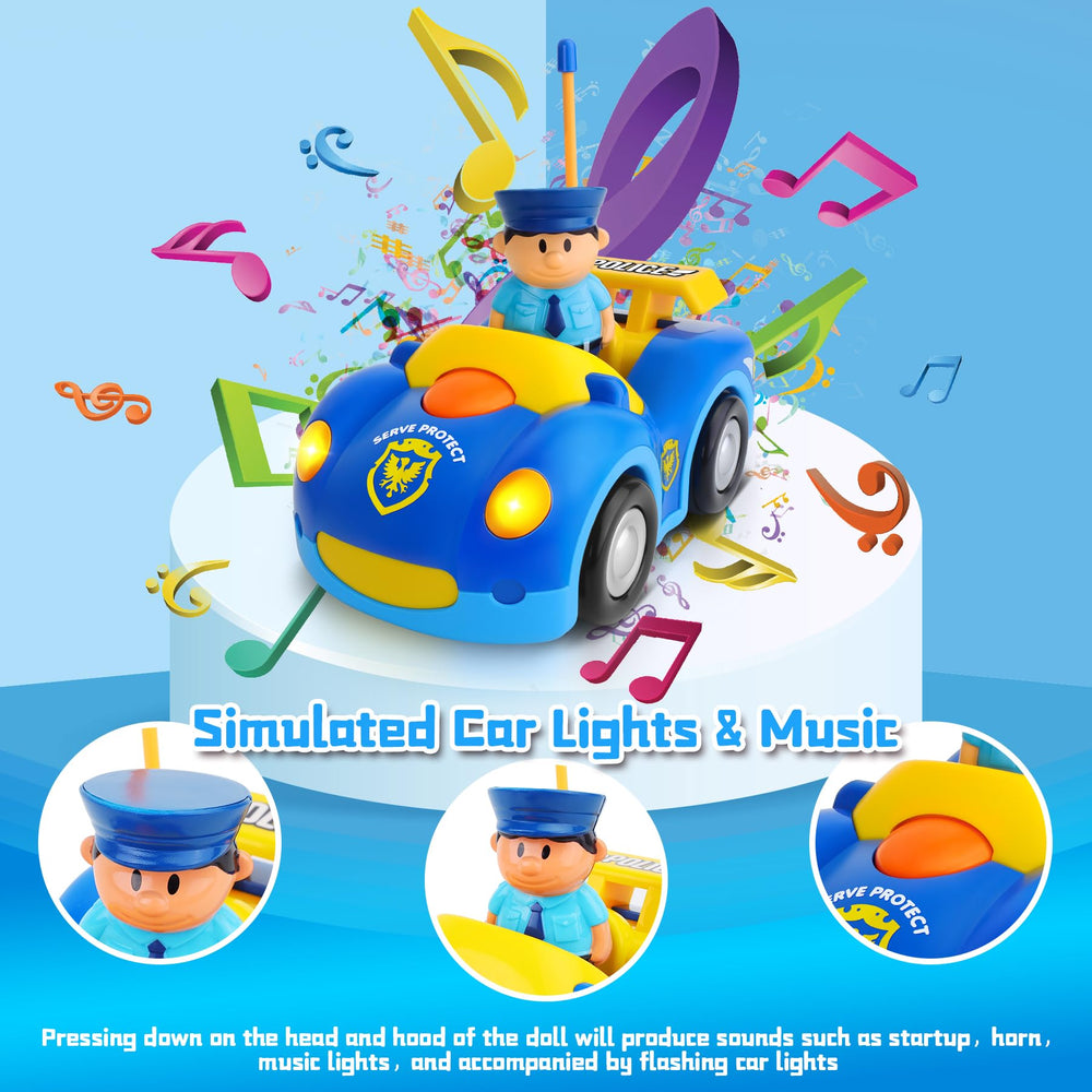 Zendstanding RC car with bright LED headlights for indoor play