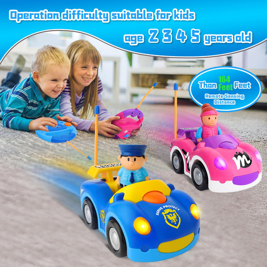 Zendstanding race car RC duo delivering fast-paced racing play for preschoolers