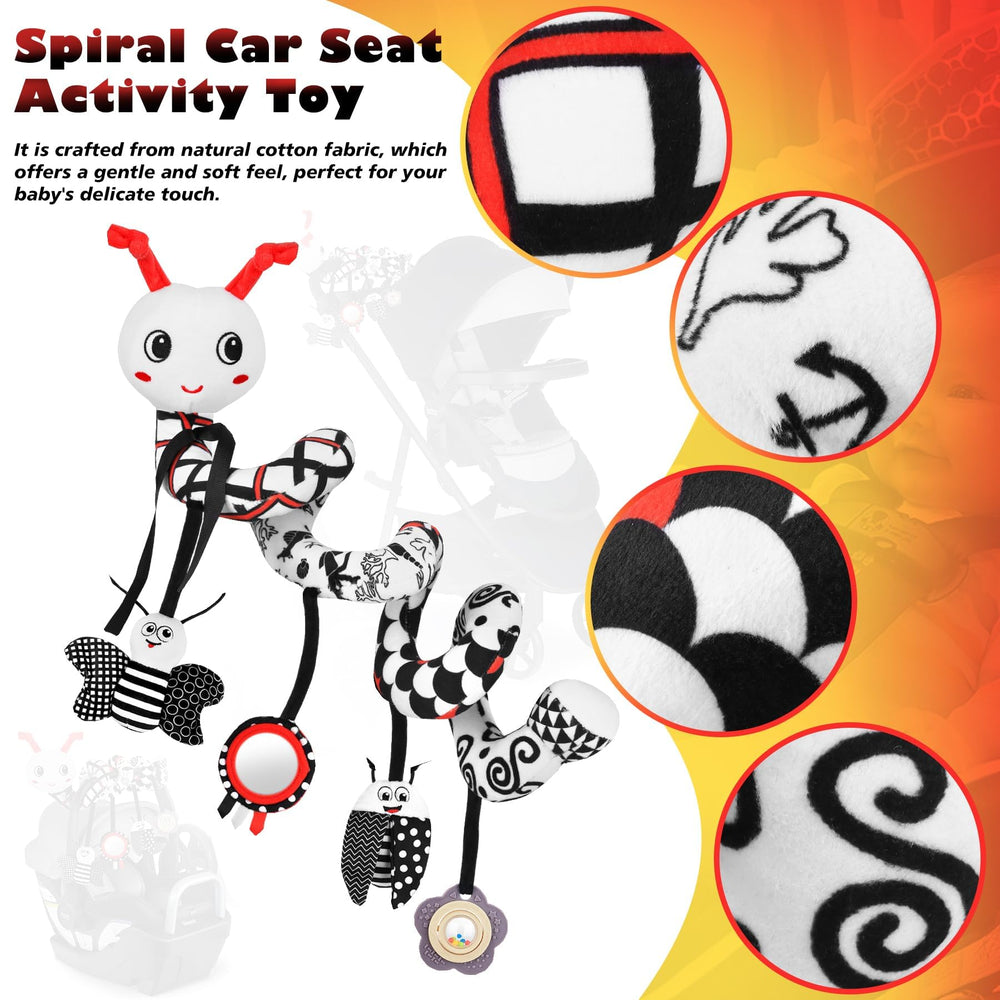 Zendstanding pendant set includes animal figures, mirrors and rattles for tactile discovery.