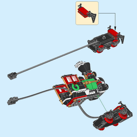 ZENEBricks battery box upgrade provides safer wiring for the Holiday Express Train.