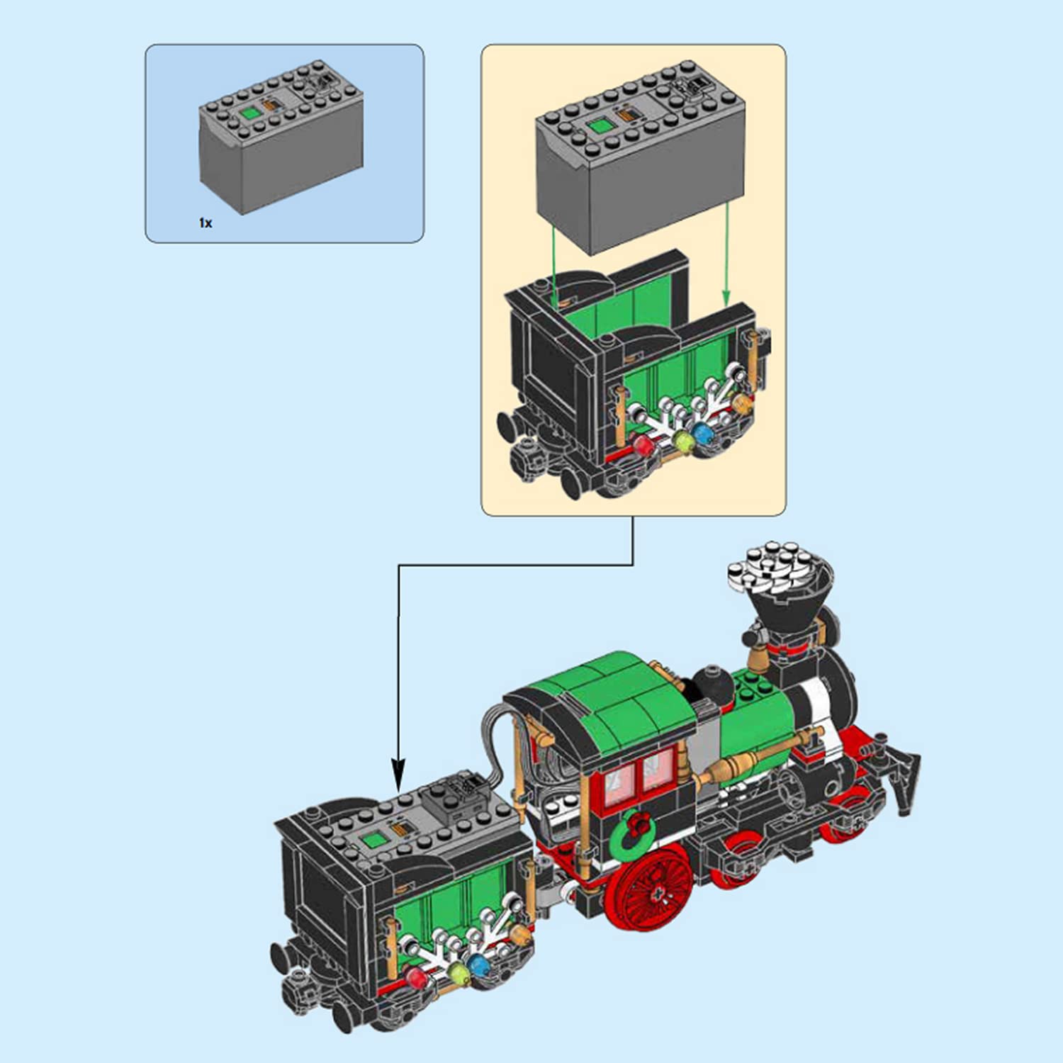ZENEBricks compact remote controller offers precise control for Lego 10361.