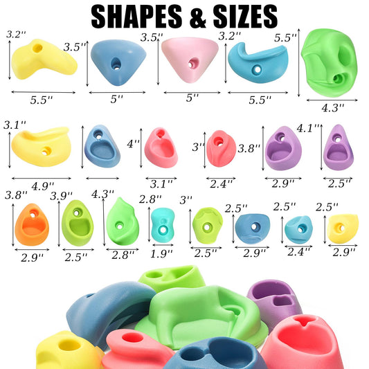 ZENFUN rock wall holds textured grips for secure handholds