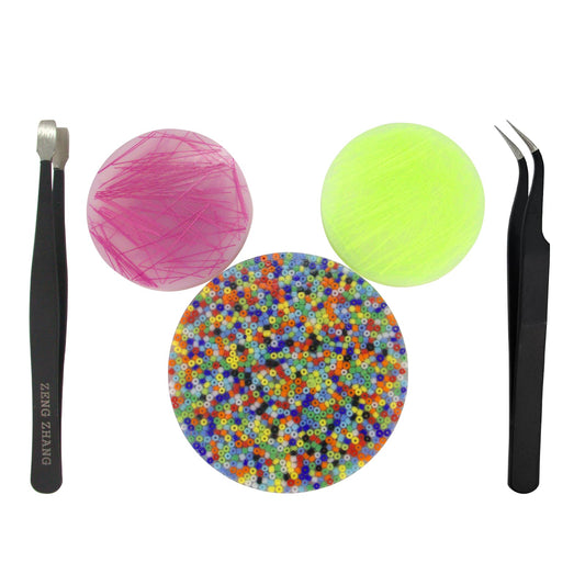 Zeng Zhang Picky Pad with tweezers close-up for focus and stress relief.