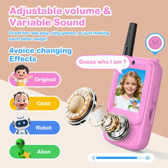 ZENLEA video walkie talkies easy-use buttons for simple handling by kids