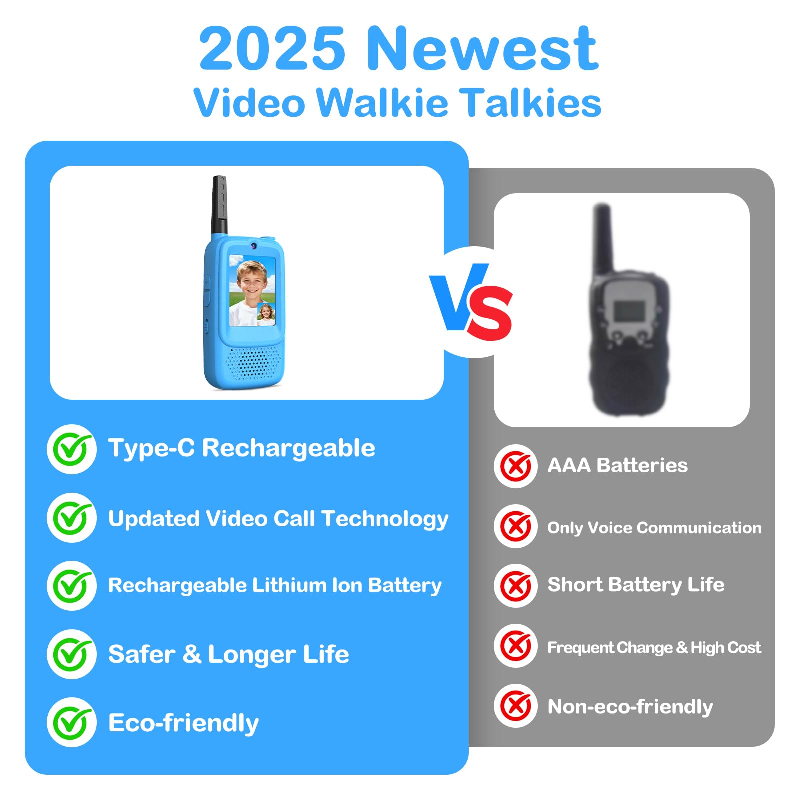 ZENLEA video walkie talkies outdoor play scene with siblings exploring together