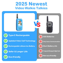 ZENLEA video walkie talkies outdoor play scene with siblings exploring together