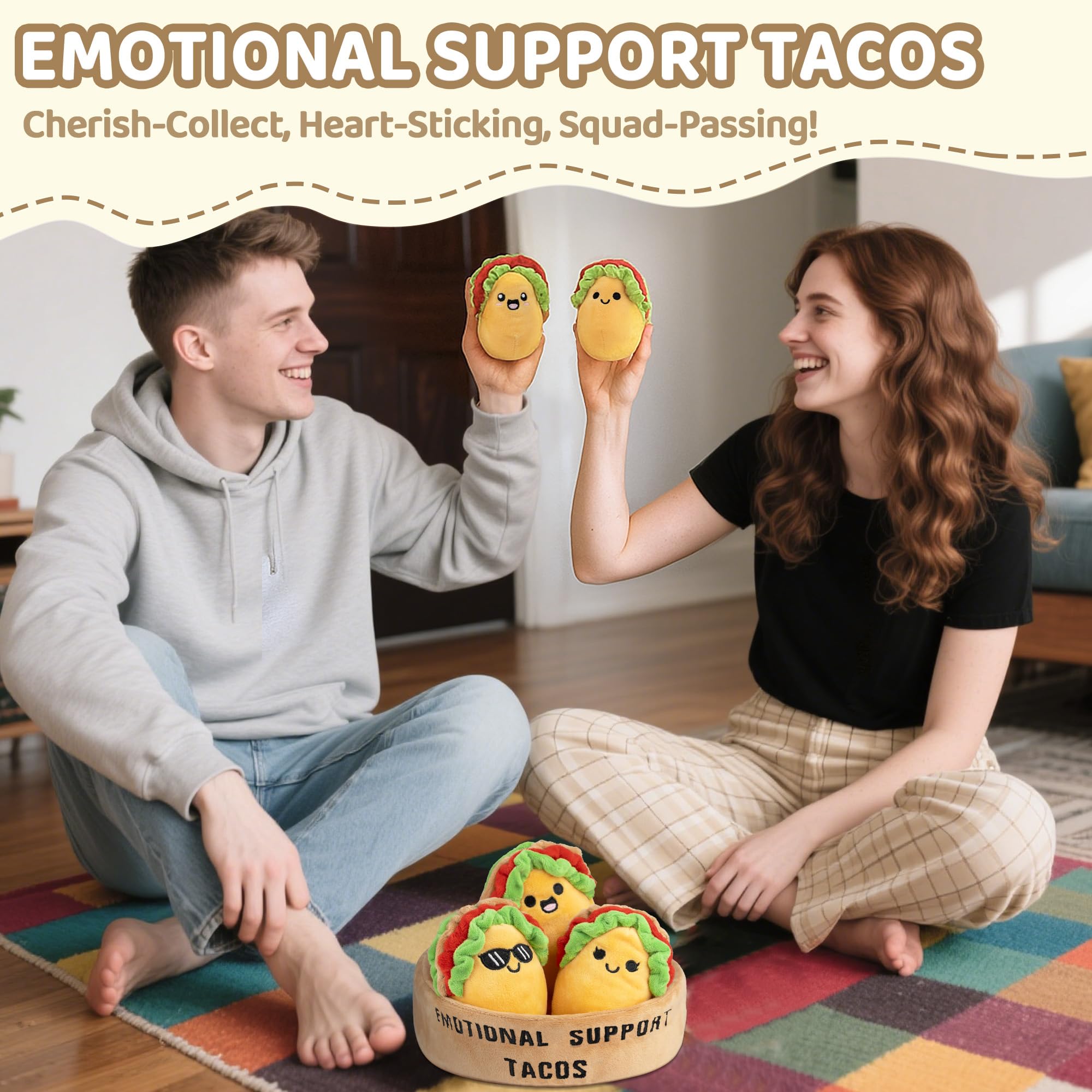 Zenliv taco pals with five personalities add whimsy and comfort to days.