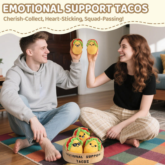 Zenliv taco pals with five personalities add whimsy and comfort to days.