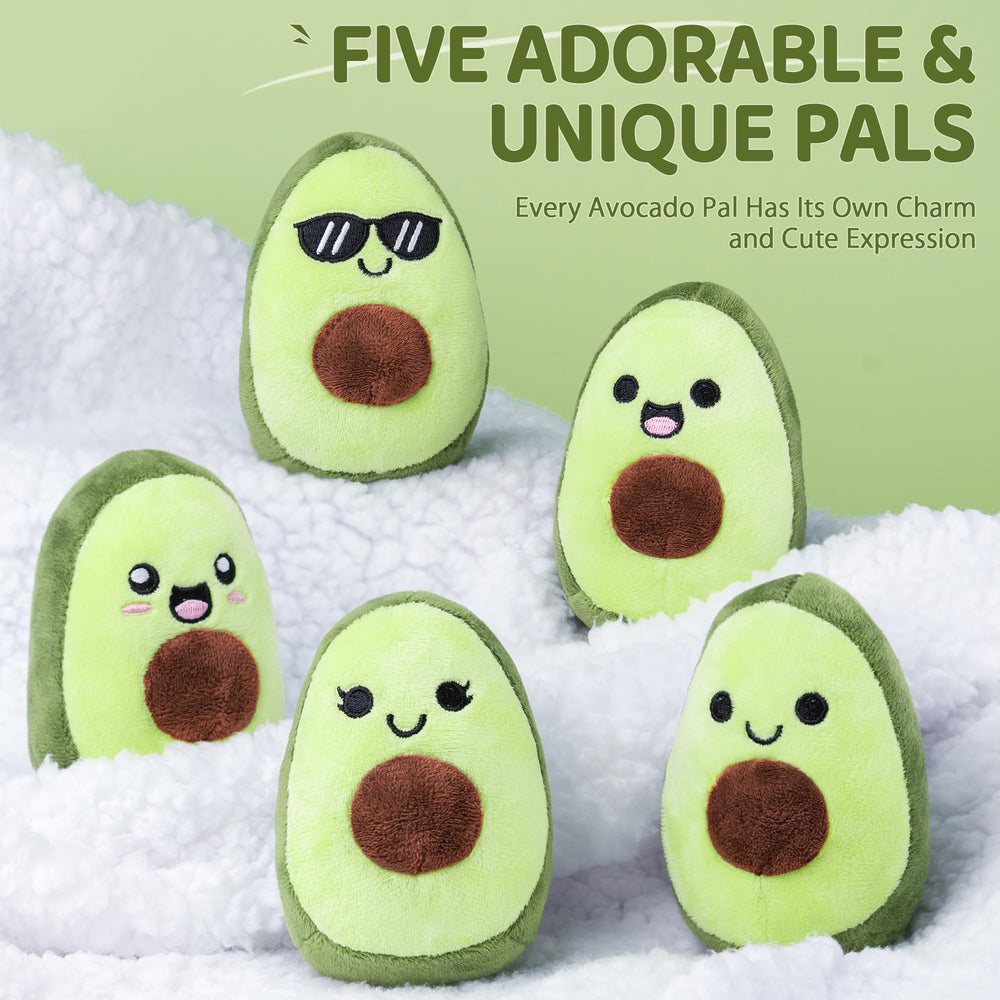 ZENLIV gift-ready avocado plush packaging shown.