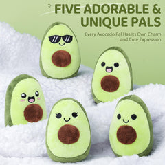 ZENLIV gift-ready avocado plush packaging shown.