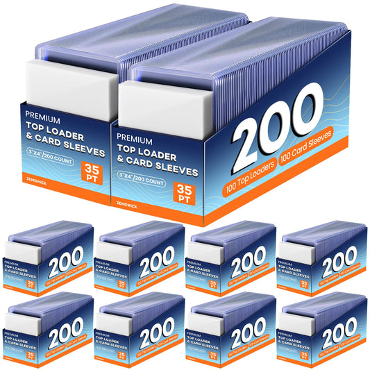 ZENOWICK 2000 top loader with 3x4 clear view protects cards for display