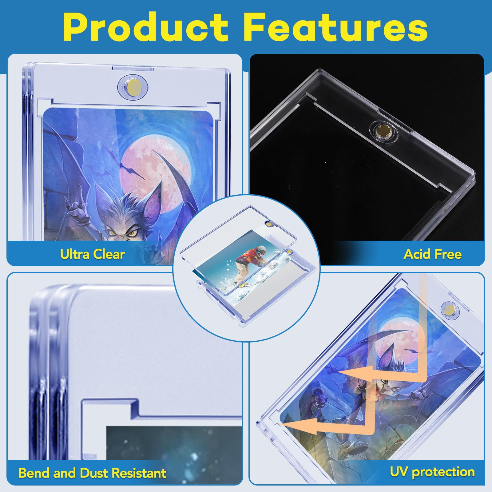 ZENOWICK Acrylic protection detail emphasizes UV shielding and crystal clear visibility.