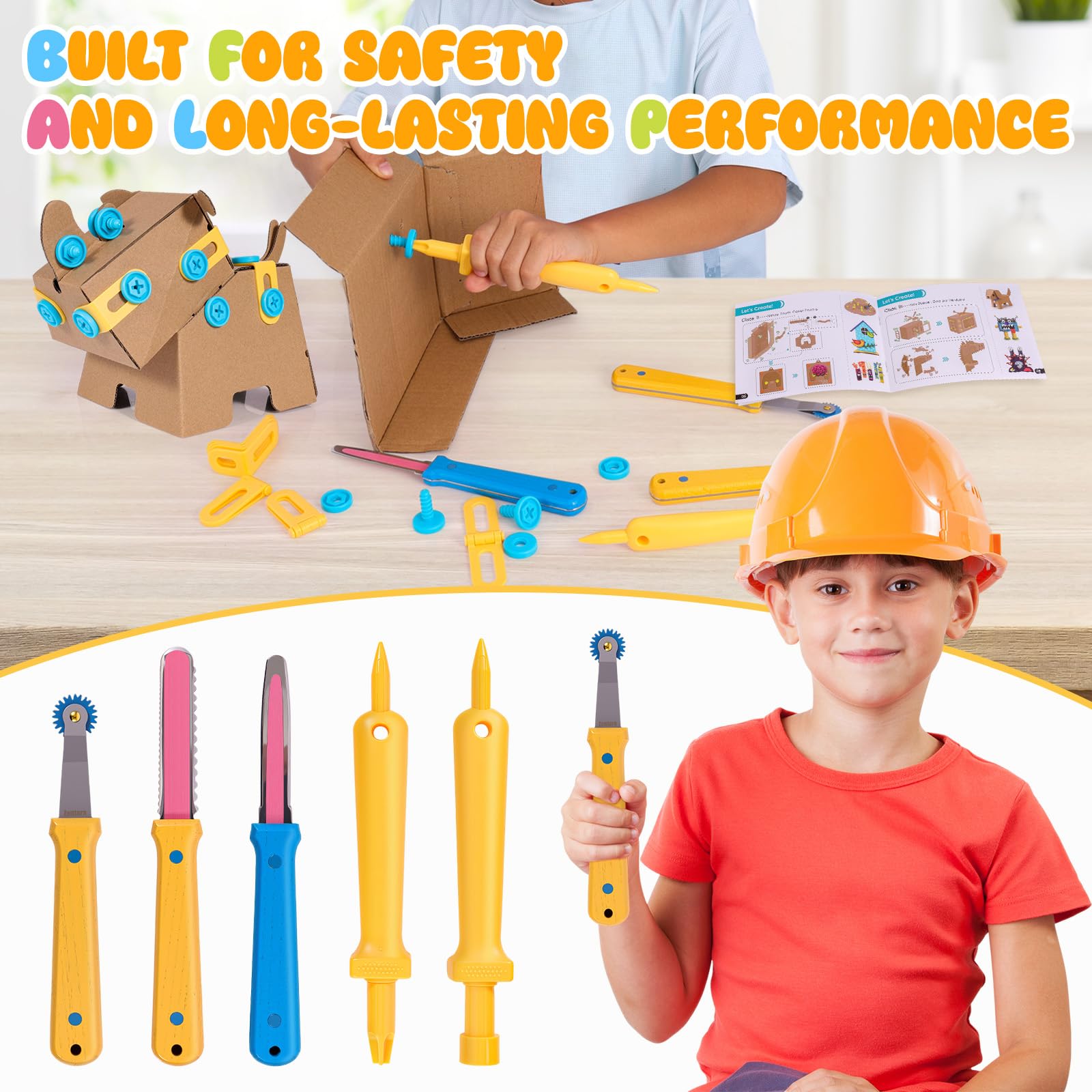 Ergonomic wooden handles designed for extended crafting sessions.