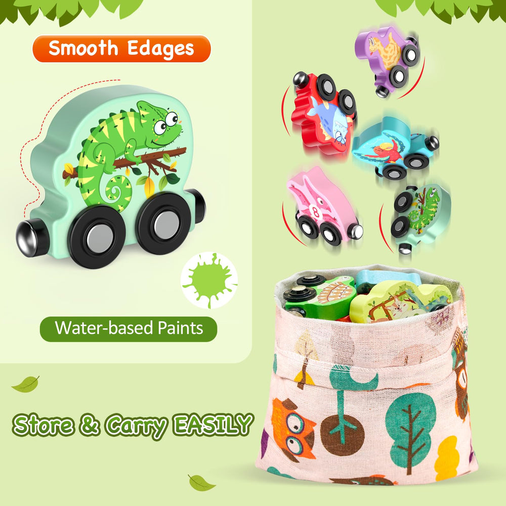 Zeoddler magnetic animal train-pieces offers versatile train configurations for creativity
