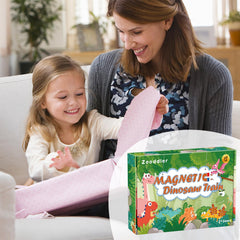 Zeoddler storage bag with the magnetic train set for organized outings.