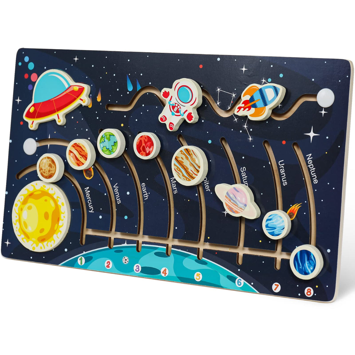 Zeoddler movable solar system puzzle helps kids explore planets through hands-on play.