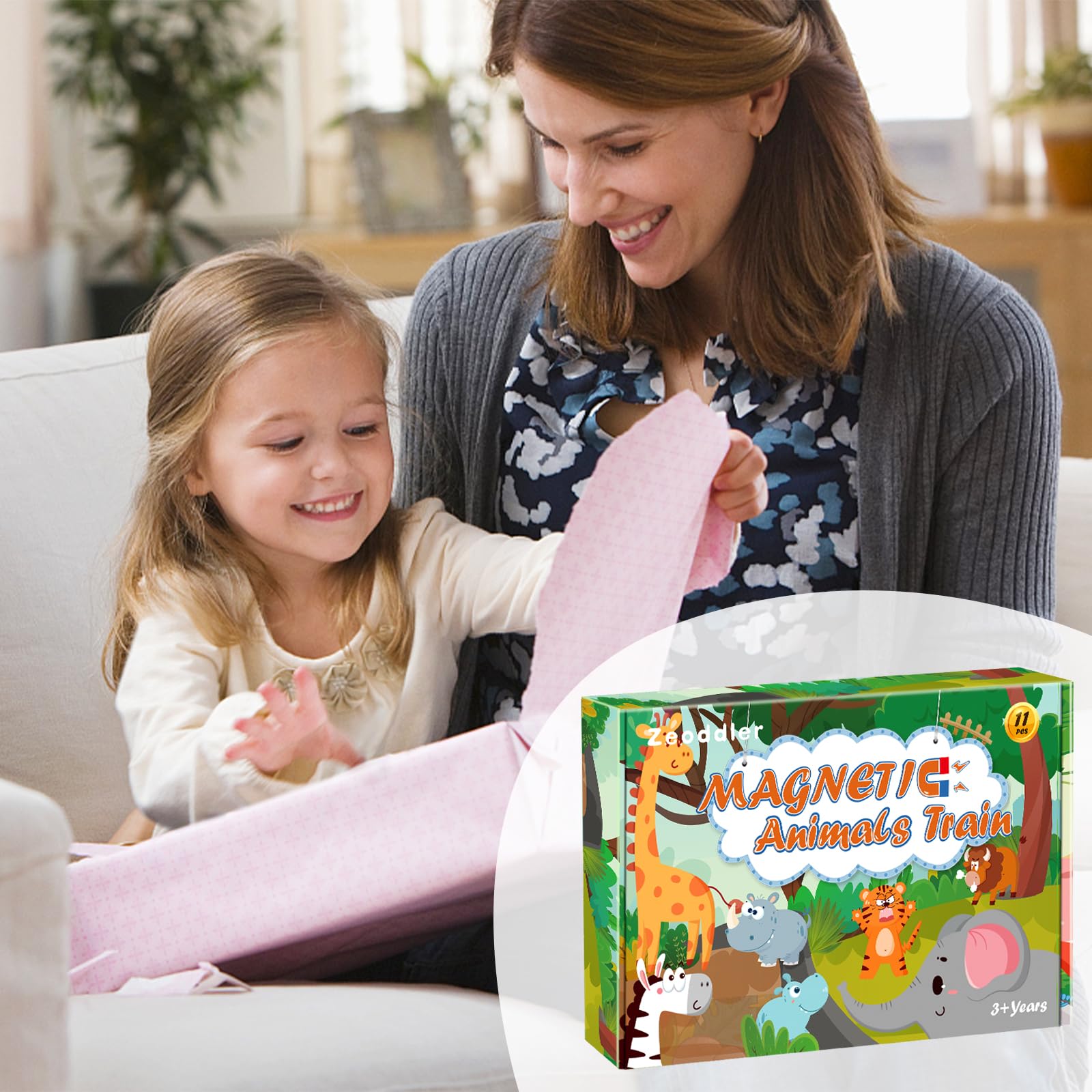 Zeoddler Montessori toy crafted from natural wood for durable play