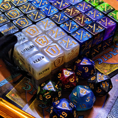 ZEOXUER d20 dice offer readable results for variety in rolls.