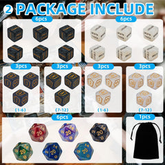 ZEOXUER plus-counter dice track +1 to +6 efficiently.