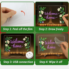 Zerkbiey LED note board gift: ideal for art lovers and creators.