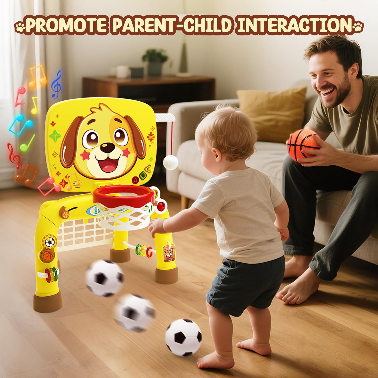 ZERDROFY indoor-outdoor play image demonstrates versatile setup for home or yard fun