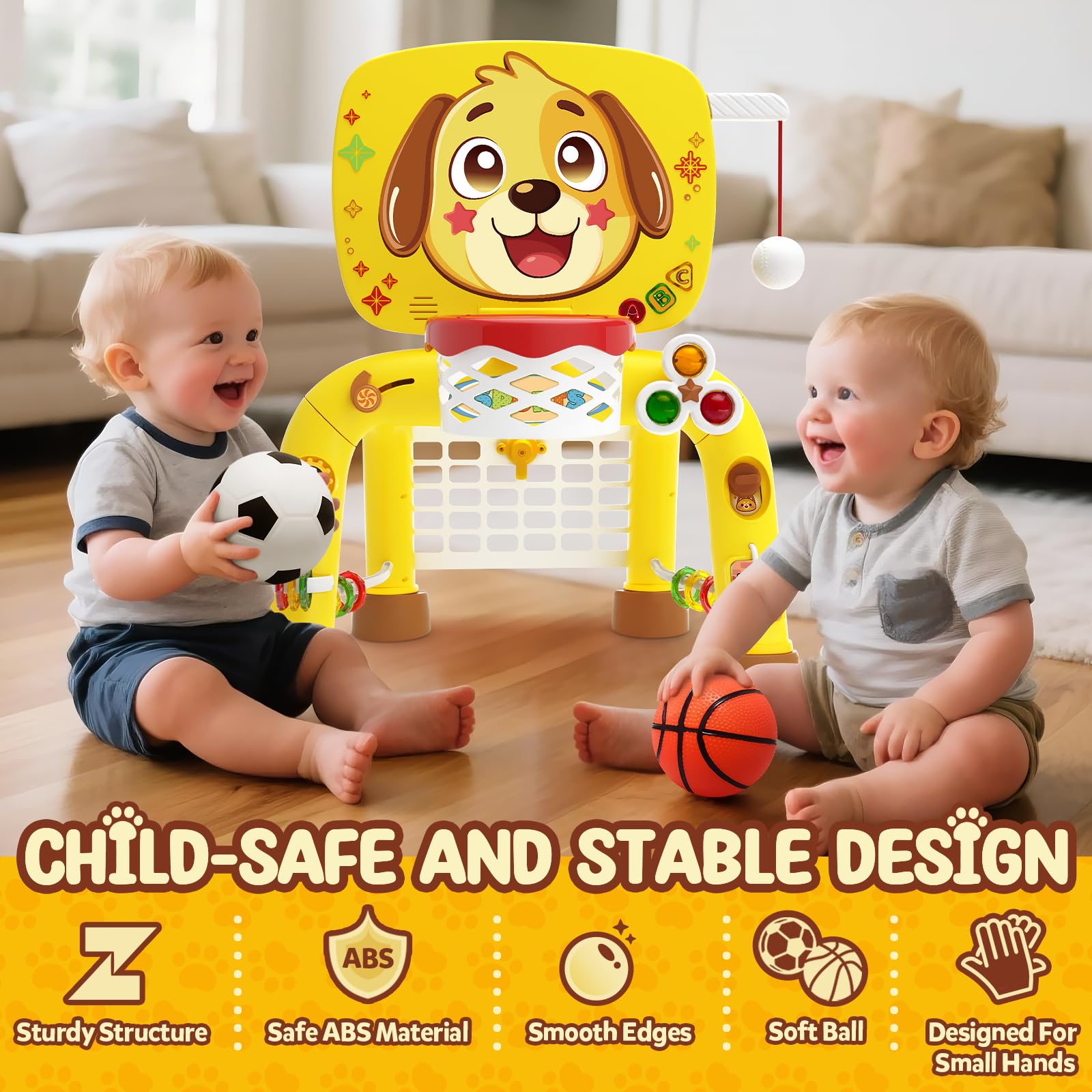 ZERDROFY light and sound feature image for interactive play with music and cheering lights