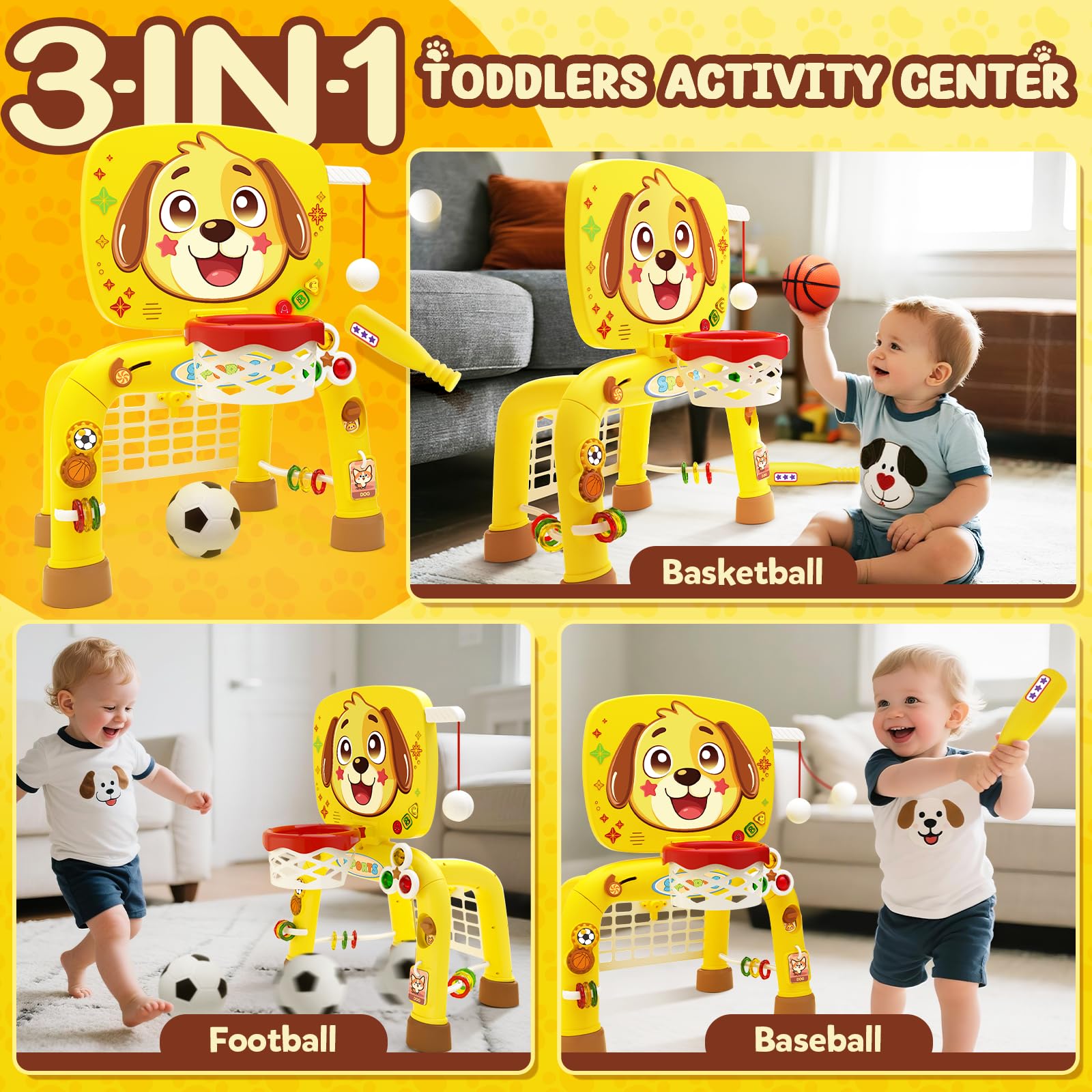ZERDROFY toddler soccer goal image for kicking practice with bright, engaging colors