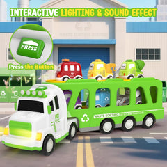 ZERDROFY trash truck with cars encourage hands-on fine motor skills during play