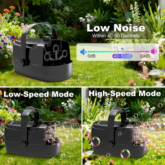 Zerhunt six spinning wand action delivers rapid bubbles for outdoor fun.