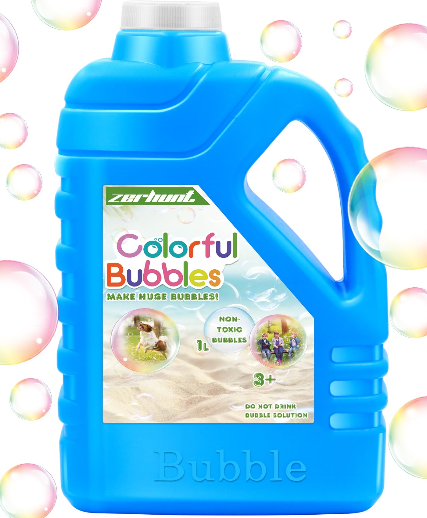 Zerhunt Bubble Solution Refill 338oz pour for easy refills and big bubbles